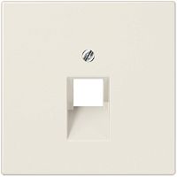 Лицевая панель Jung LS990 для 1-м. розетки RJ11/RJ45 бежевый картинка